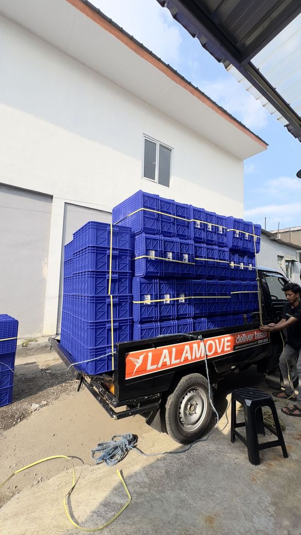 Pesanan disiapkan sebelum dikirim ke pelanggan area kota